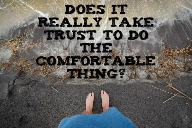 Does it really take trust to do the comfortable thing
